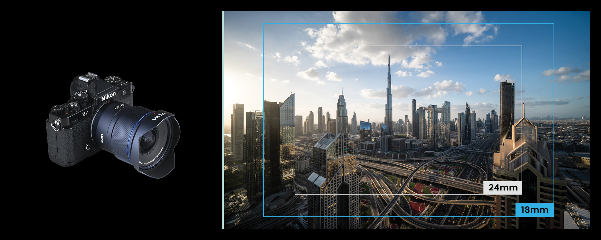 Obiektyw Laowa 12 mm f/2,8 Lite Zero-D FF z AF - Nikon Z prezentacja pola obrazowego